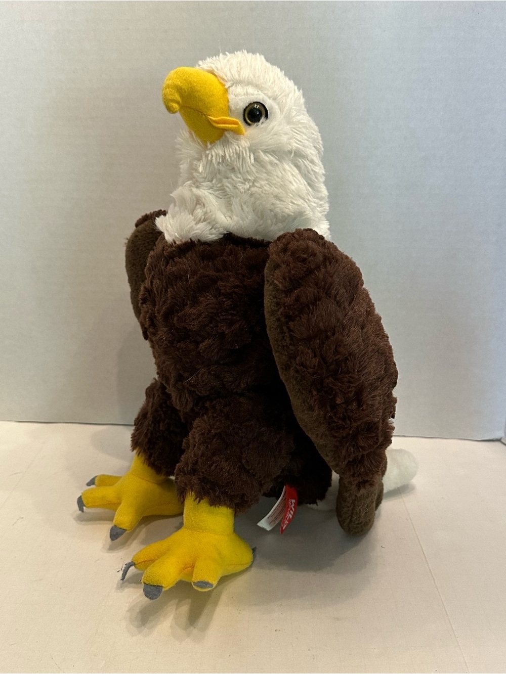 Plush Bald Eagle Stuffed Animal - Brown, White & Yellow
